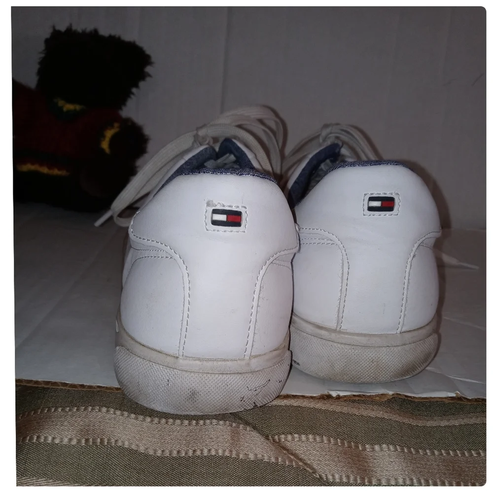 Tommy Hilfiger Men's Ref Low-Top White Sneakers Size 12●